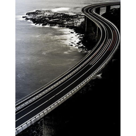 Red One Goes Faster. Gold Ornate Wood Framed Art Print with Double Matting by Krawczyk, Andrzej