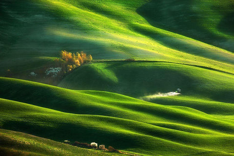 On Waves... Black Ornate Wood Framed Art Print with Double Matting by Browko, Krzysztof