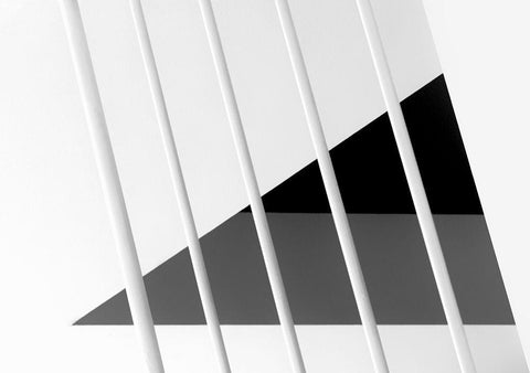 The Next Floor White Modern Wood Framed Art Print with Double Matting by Van De, Jeroen