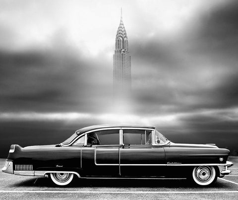 A Crack In The World Black Ornate Wood Framed Art Print with Double Matting by Butterworth, Larry