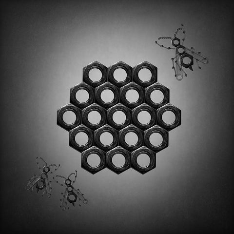 The Beehive Black Modern Wood Framed Art Print by Ivanova, Victoria