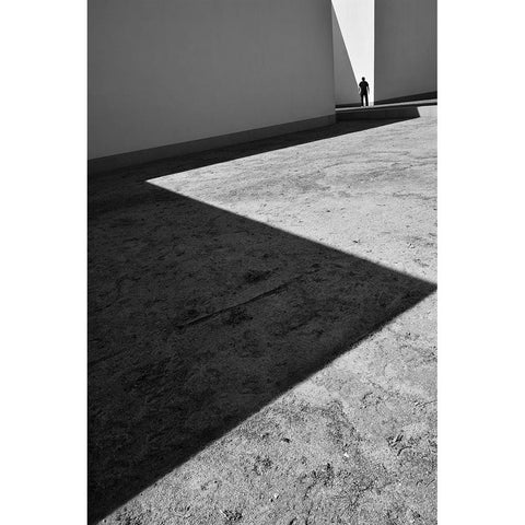 My Life Is A Zig Zag II Black Modern Wood Framed Art Print with Double Matting by Joseph, Florentinus