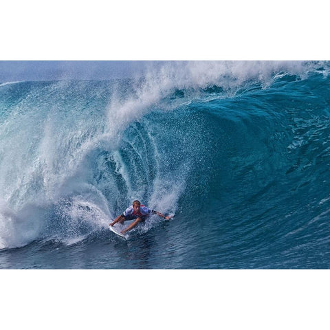 Out Of A Water Tunnel Black Modern Wood Framed Art Print by Chang, Cheng