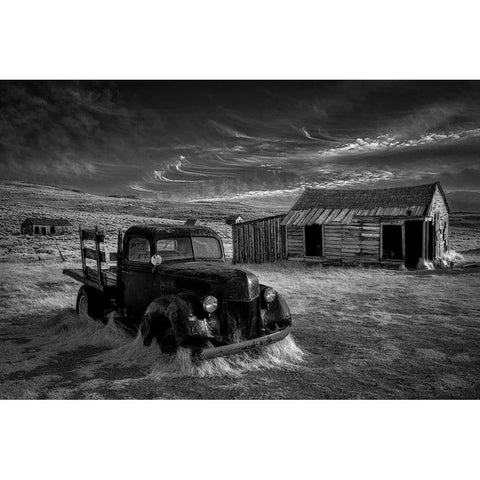 No More Gold... Black Modern Wood Framed Art Print with Double Matting by Darby, Rob