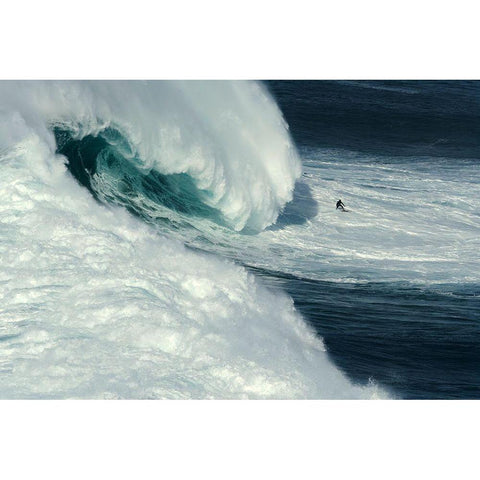 Nazarac North Canyon Black Modern Wood Framed Art Print with Double Matting by Correia, Rui