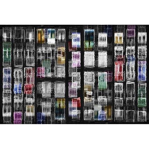 Amsterdam 31 Black Modern Wood Framed Art Print with Double Matting by Shrayer, Igor