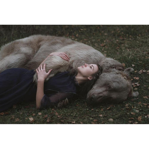 Untitled Black Modern Wood Framed Art Print with Double Matting by Barantseva, Olga