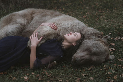 Untitled White Modern Wood Framed Art Print with Double Matting by Barantseva, Olga