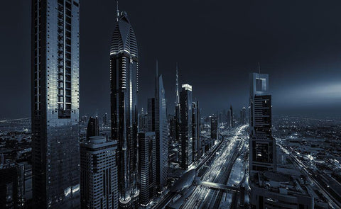 Dark Black Ornate Wood Framed Art Print with Double Matting by Agazzi, Andreas