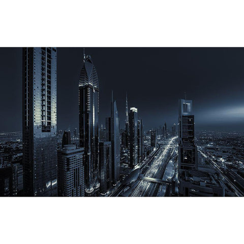 Dark White Modern Wood Framed Art Print by Agazzi, Andreas