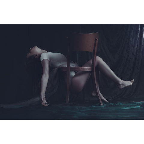 Leitmotif Of Self Retrieval Black Modern Wood Framed Art Print by Tautzenberger, Bettina