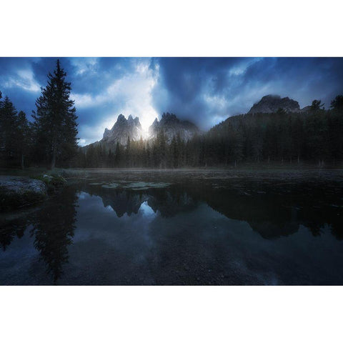 Untitled White Modern Wood Framed Art Print by Martin Castan, David