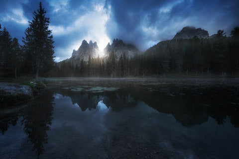 Untitled Black Ornate Wood Framed Art Print with Double Matting by Martin Castan, David