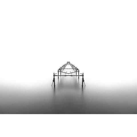 Infinity Ii Gold Ornate Wood Framed Art Print with Double Matting by Peppas, Bill