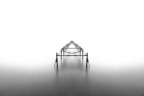 Infinity Ii Black Ornate Wood Framed Art Print with Double Matting by Peppas, Bill