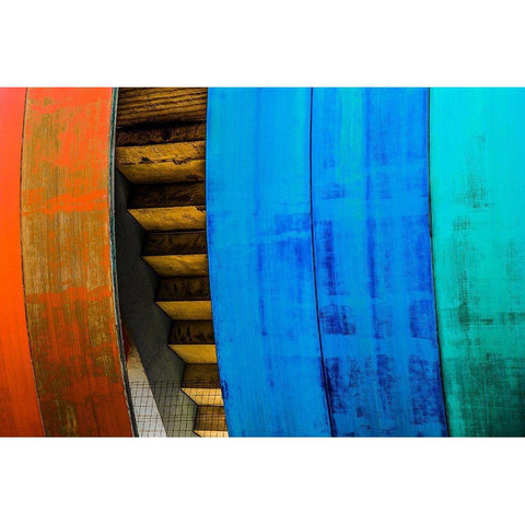 Untitled Gold Ornate Wood Framed Art Print with Double Matting by Schuster, Inge