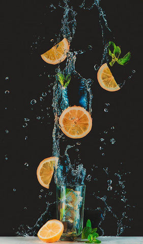 Colors Of Summer White Modern Wood Framed Art Print with Double Matting by Belenko, Dina