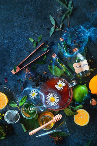 Numb Serum White Modern Wood Framed Art Print with Double Matting by Belenko, Dina