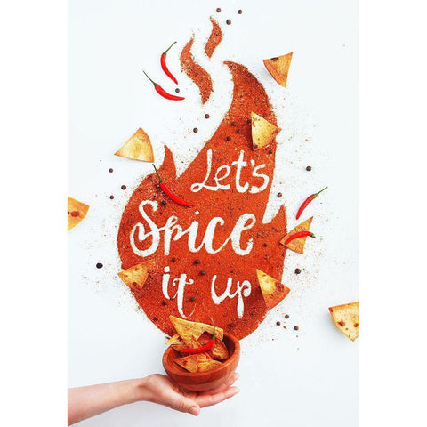 Spice It Up! Black Modern Wood Framed Art Print by Belenko, Dina