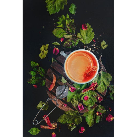 Stir Clockwise. White Modern Wood Framed Art Print by Belenko, Dina