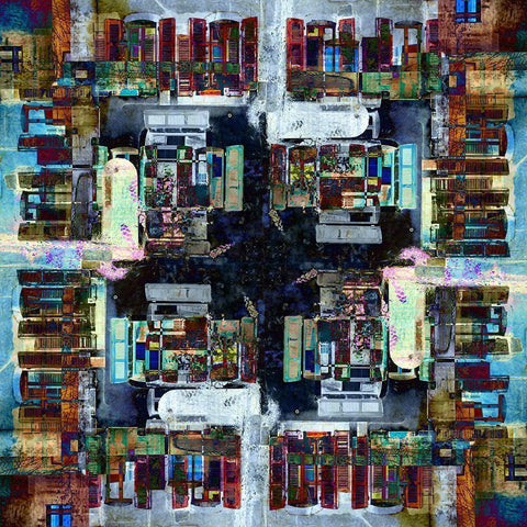 Annecy 6 Gold Ornate Wood Framed Art Print with Double Matting by Shrayer, Igor