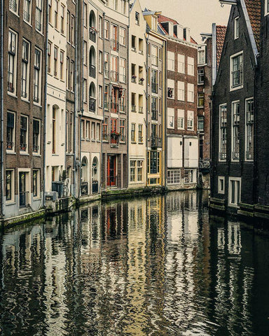 Twin Cities Black Ornate Wood Framed Art Print with Double Matting by Nihil, Andrej