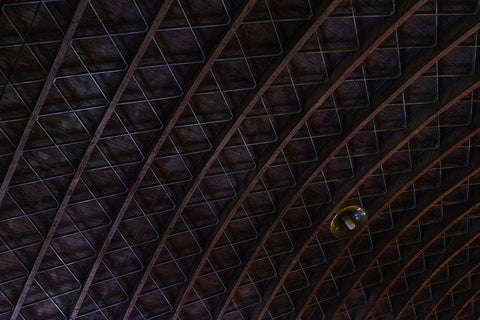 Roofing Black Ornate Wood Framed Art Print with Double Matting by Surleac, Marius