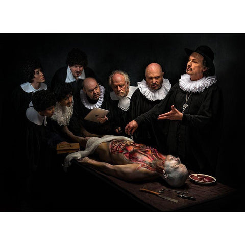 Anatomy Lesson Ii Gold Ornate Wood Framed Art Print with Double Matting by Galon Ma, Derek