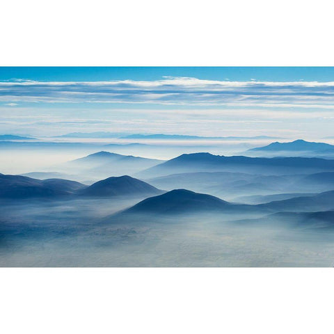 Clean Air White Modern Wood Framed Art Print by Vuk, Ivo