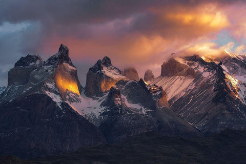 Eyes And Heart-Soul White Modern Wood Framed Art Print with Double Matting by Guevara Vivanco, Carlos