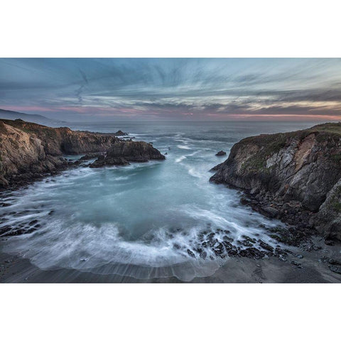 Black Point Cove Black Modern Wood Framed Art Print by Barsh, Greg