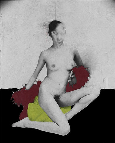 Gray Emptiness Vi 1975 Black Ornate Wood Framed Art Print with Double Matting by Hattori, Fuyuki