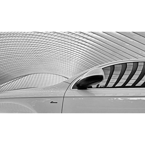 On The White Side Black Modern Wood Framed Art Print by Joosten, Lus