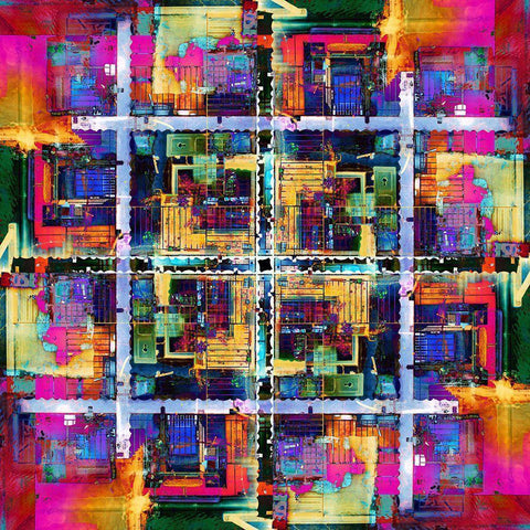 Annecy 8 Black Modern Wood Framed Art Print with Double Matting by Shrayer, Igor