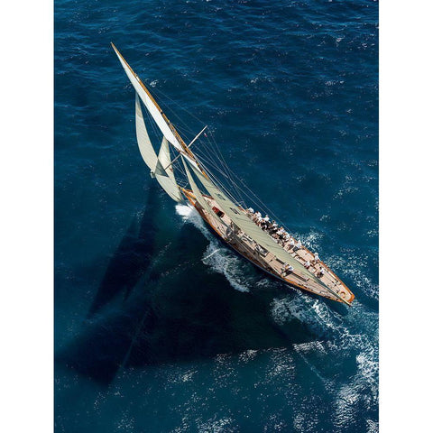 Team In Race White Modern Wood Framed Art Print by Pelissier, Marc