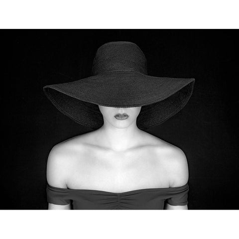 Chic Black Modern Wood Framed Art Print by Pentony MA, Pauline