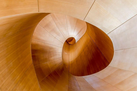 Goes Around Comes Around White Modern Wood Framed Art Print with Double Matting by Abdualhameid, Fahad