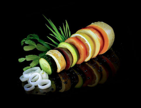 Multivitamin White Modern Wood Framed Art Print with Double Matting by Skvortsov, Dmitry