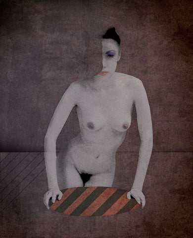 Just A Come-On From The Whores On Seventh Avenue Black Ornate Wood Framed Art Print with Double Matting by Hattori, Fuyuki