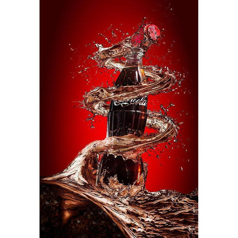 Open Happiness Black Modern Wood Framed Art Print by Yunta, Isma