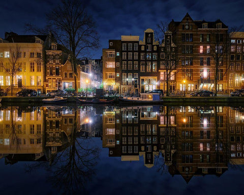 New Amsterdam 3 Black Ornate Wood Framed Art Print with Double Matting by Pablo De, Juan