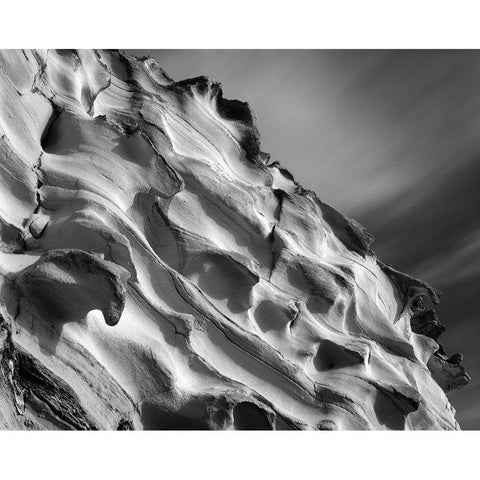 Cliff Black Modern Wood Framed Art Print with Double Matting by Sousa Dias, Nana