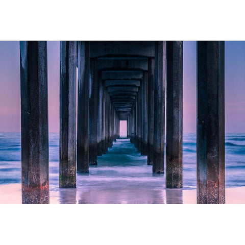 Vista Gold Ornate Wood Framed Art Print with Double Matting by Agazzi, Andreas