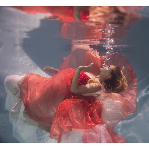 Michelle Black Modern Wood Framed Art Print by Slegrova, Gabriela