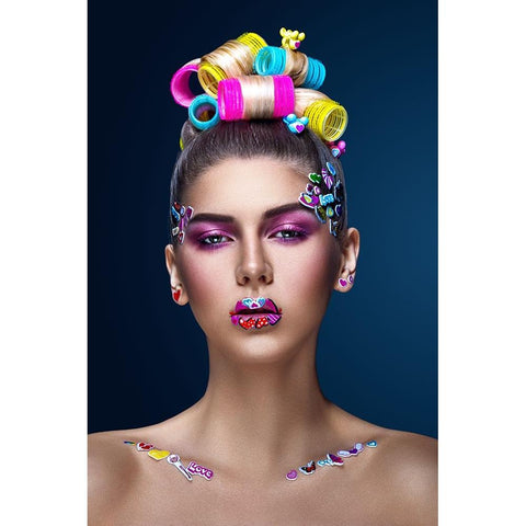 Yana Gold Ornate Wood Framed Art Print with Double Matting by Leshchenko, Dmitry