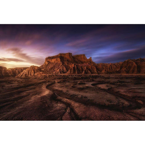 Red Land White Modern Wood Framed Art Print by Martin Castan, David