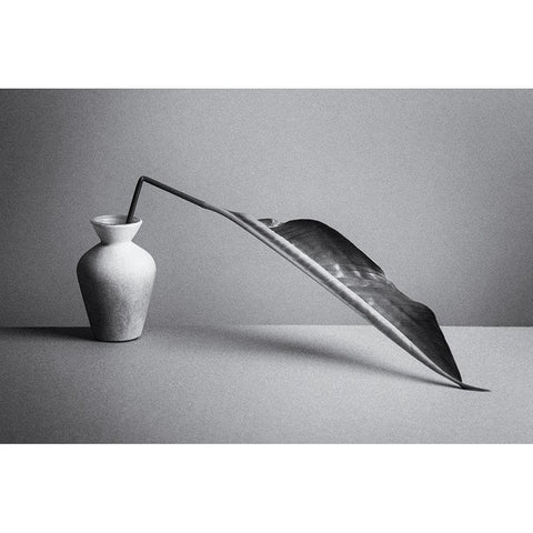 The Leaf Gold Ornate Wood Framed Art Print with Double Matting by Oveckova, Kristina