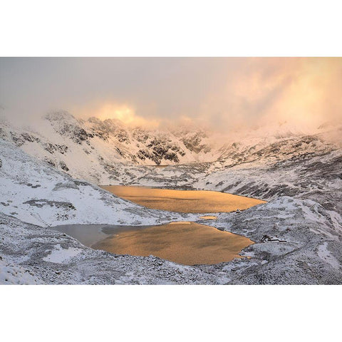 The Light Gold Ornate Wood Framed Art Print with Double Matting by Mierzejewski, Krzysztof