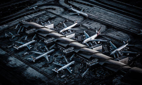 Above Lax White Modern Wood Framed Art Print with Double Matting by Agazzi, Andreas