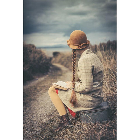 Far Away Gold Ornate Wood Framed Art Print with Double Matting by Russocka, Magdalena